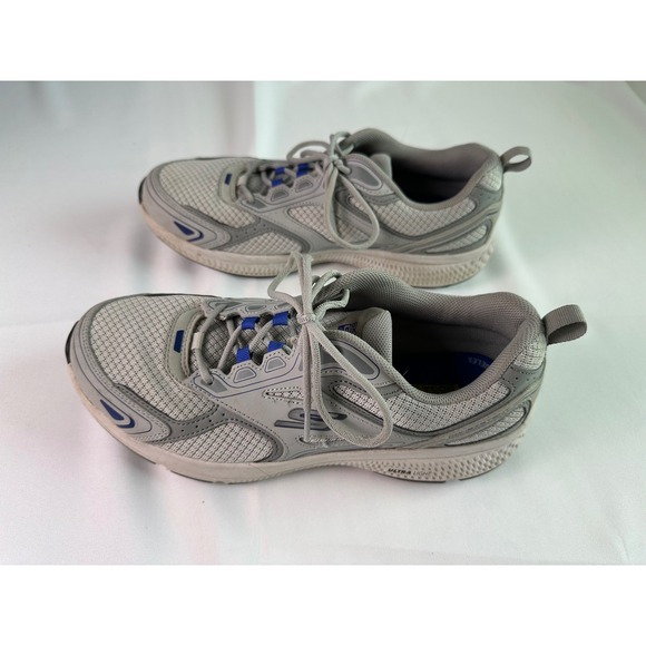 Skechers Go Run Consistent Running Shoes Air Cooled Goga‎ Mat Men's Gray Size 9 - Picture 8 of 14